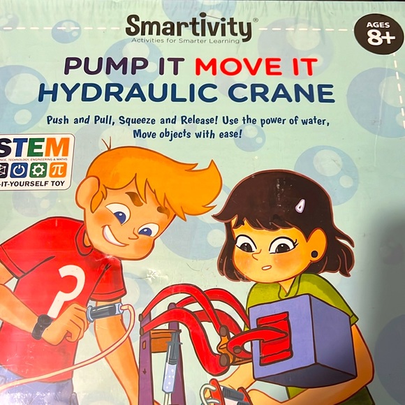 Hydraulic Crane, STEM DIY Fun Toy, Educational & Construction Based Activity NEW - Picture 2 of 6
